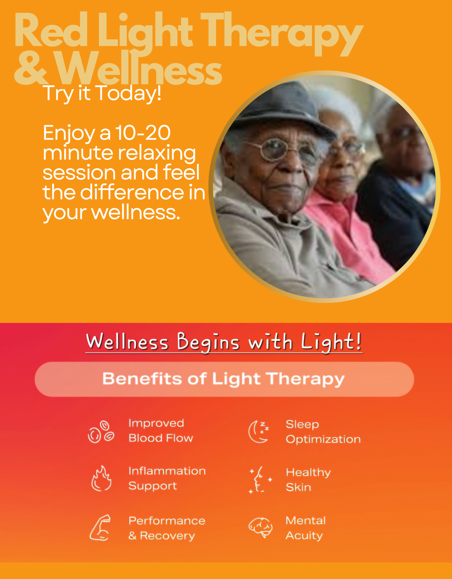 £55 for 30 minutes Red Light and Near-Infrared Therapy Mobile Service at your home