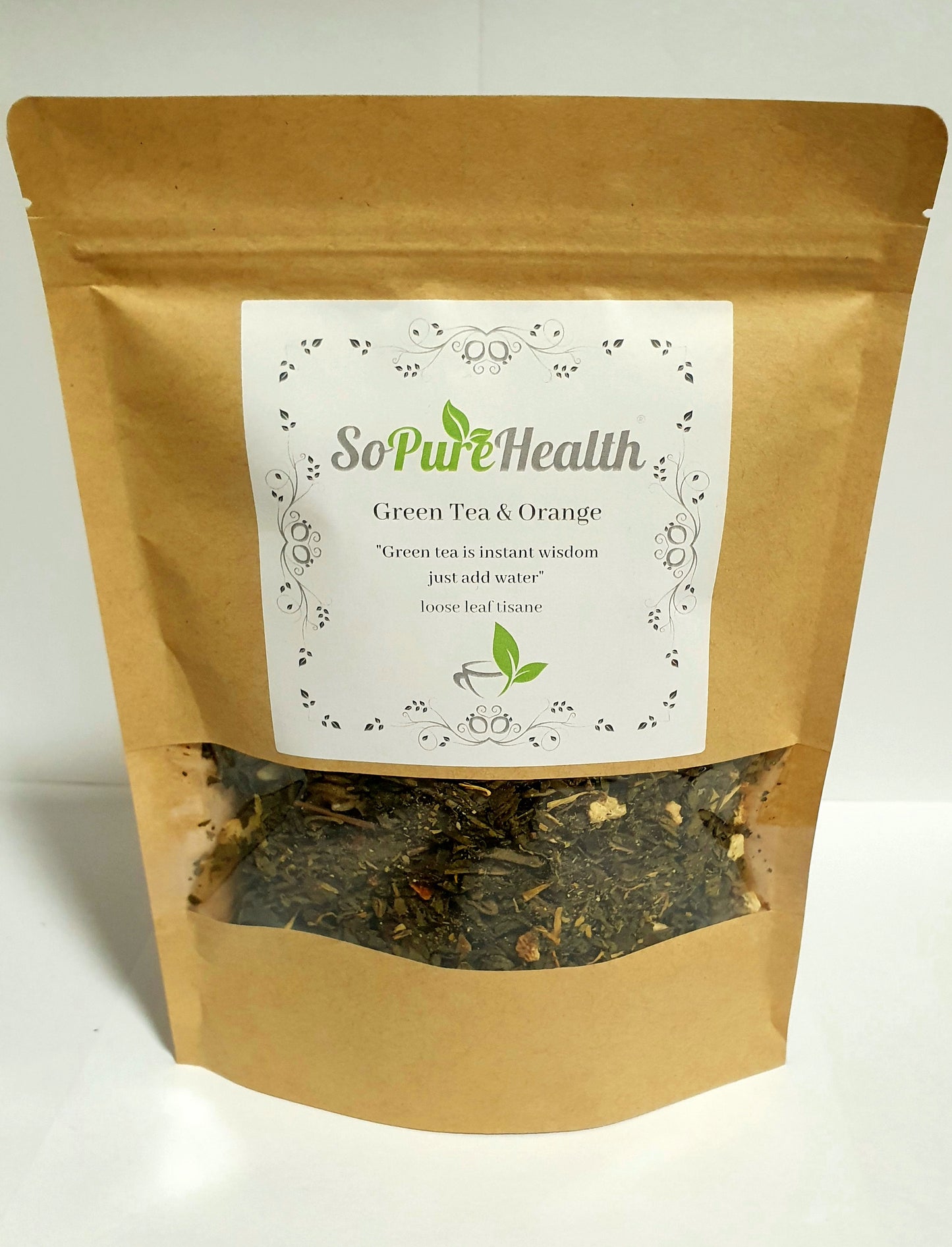 Green Tea & Orange Loose Leaf Herbal Tea 50g