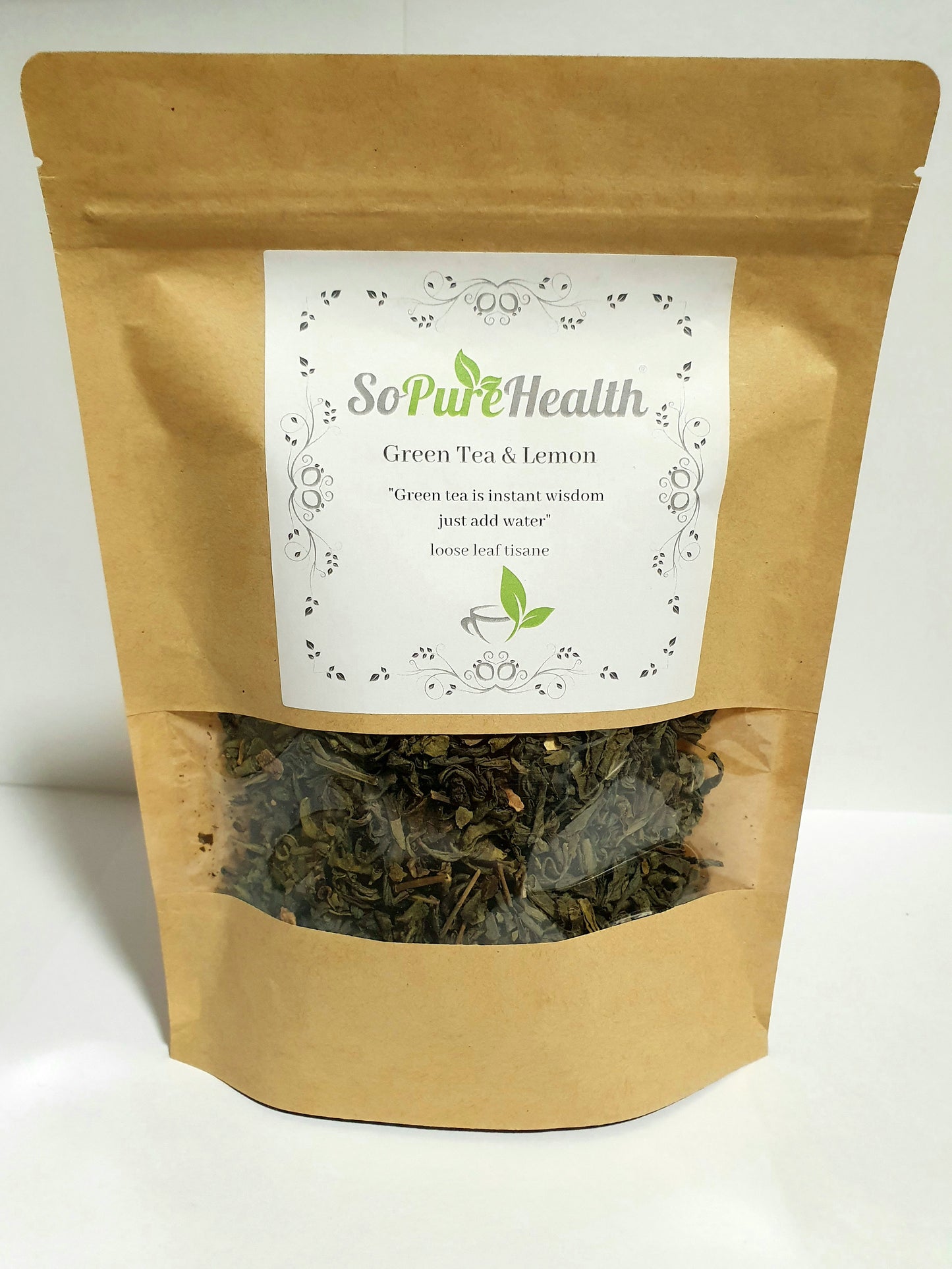 Green Tea & Lemon Loose Leaf Herbal Tea 50g