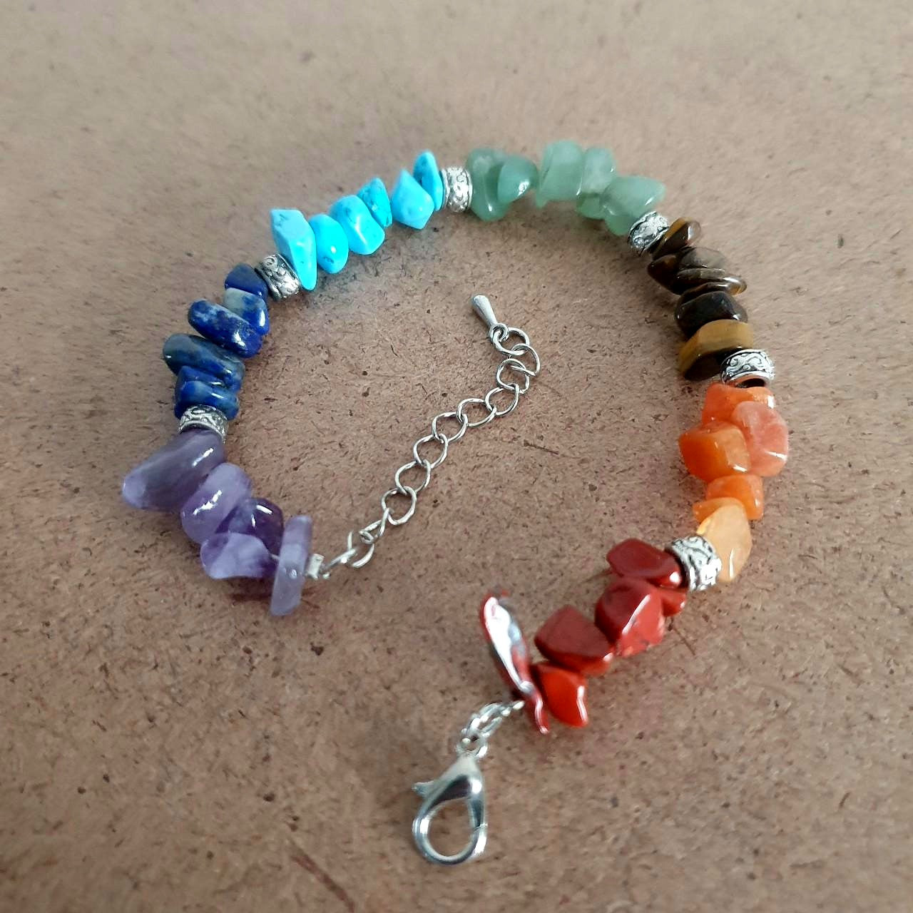 Handmade Reiki Charged Crystal Chakra Healing Bracelet