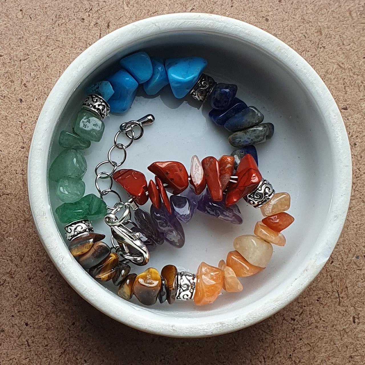 Handmade Reiki Charged Crystal Chakra Healing Bracelet